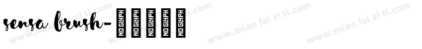 Sensa Brush字体转换